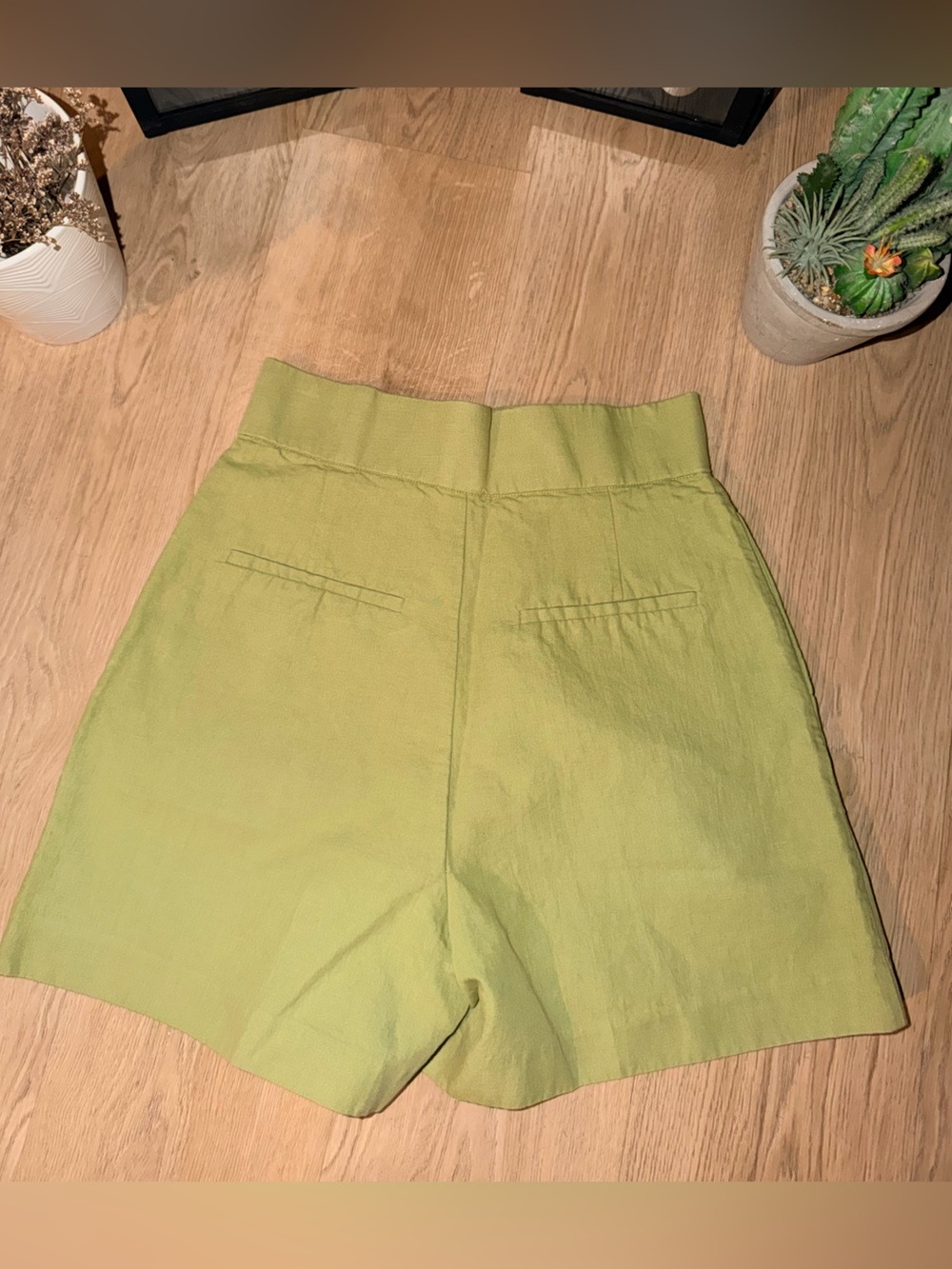 Zara Lime Shorts- Linen 🍋✨☀️